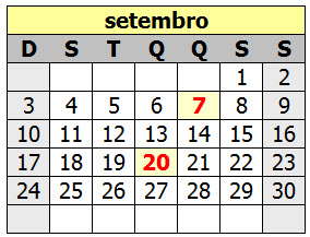 Calendário permanente + gerador de calendários no Excel 3.0