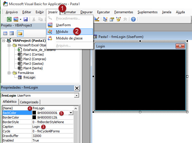 Como fazer uma tela de login no Excel Como fazer uma tela de login no Excel
