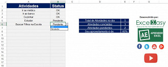 Planilha de Checklist no Excel 4.0