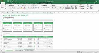 Versão do Excel 2016 para Mac