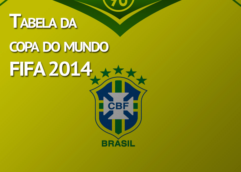 Tabela Jogos Copa Brasil 2014  Copa do mundo fifa 2014, Copa do mundo  2014, Copa do mundo fifa