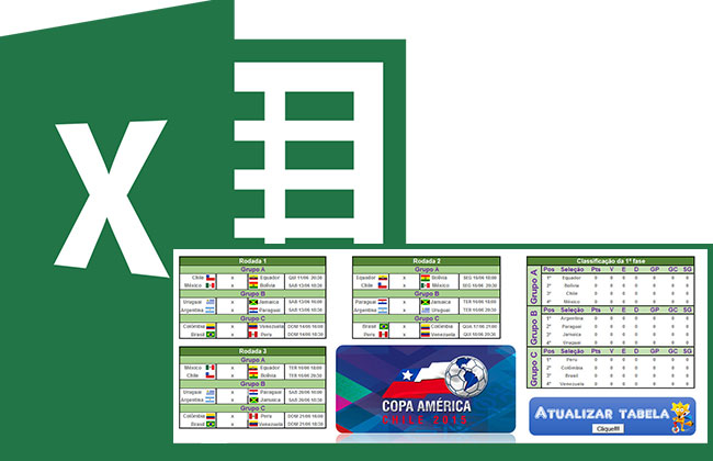 Tabela Excel da Copa 2018  Copa, Tabela excel, Copa do mundo