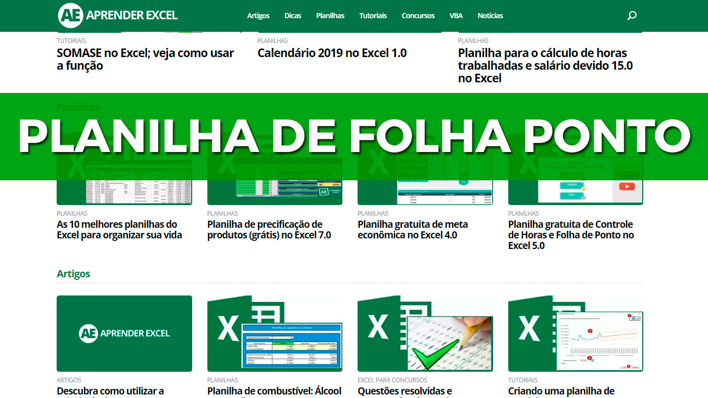 Planilha de horas trabalhadas no Excel: como fazer controle de ponto