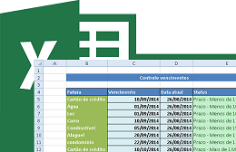 Planilha para controle de datas de vencimento no Excel 4.0 Planilha para controle de datas de vencimento no Excel 4.0