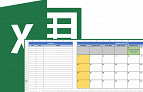 Calendário e agendador de tarefas e contas 2015 no Excel