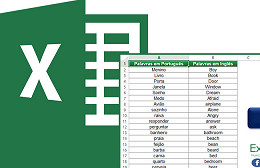 Planilha para aprender inglês no Excel 4.0 Planilha para aprender inglês no Excel 4.0
