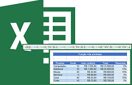 =Se aninhado (=Se composto - mais de 1 na fórmula) no Excel =Se aninhado (=Se composto - mais de 1 na fórmula) no Excel