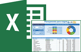 Planilha de planejamento de viagem no Excel 3.0