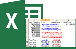 Cálculo de juros simples e composto no Excel Cálculo de juros simples e composto no Excel