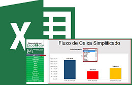 Planilha de fluxo de caixa simplificado no Excel 4.0 Planilha de fluxo de caixa simplificado no Excel 4.0