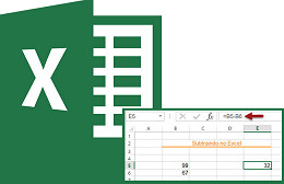 Como subtrair no Excel - subtração Como subtrair no Excel - subtração
