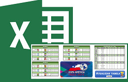 Tabela Copa América 2015 no Excel Tabela Copa América 2015 no Excel