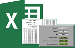 Planilha de simulação de financiamento e parcelas no Excel 4.0 Planilha de simulação de financiamento e parcelas no Excel 4.0