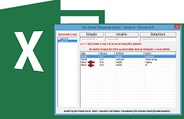 Planilha de logs criptografados no Excel no Excel Planilha de logs criptografados no Excel no Excel