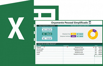 Planilha de Orçamento Pessoal Simplificado no Excel 4.0