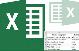 Como separar nome do sobrenome no Excel Como separar nome do sobrenome no Excel