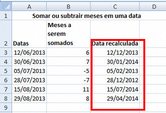 Adicionar ou Subtrair Semanas a uma Data no Excel e no Google