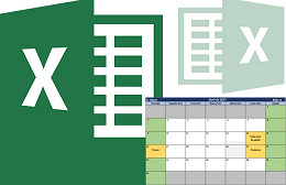 Calendário e Agenda de tarefas 2017 no Excel