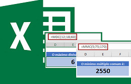 Como calcular MDC e MMC no Excel =MDC() e =MMC() Como calcular MDC e MMC no Excel =MDC() e =MMC()