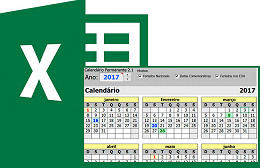 Calendário permanente + gerador de calendários no Excel 3.0 Calendário permanente + gerador de calendários no Excel 3.0