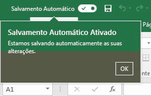 Salvamento automático também é uma novidade Salvamento automático também é uma novidade