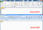 Diferenças entre Excel 2007 e 2010 Diferenças entre Excel 2007 e 2010