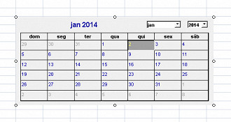 Como adicionar um calendÃ¡rio no Excel 2007