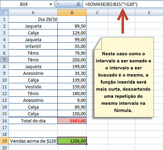 A função também pode ser aplicada a valores númericos.